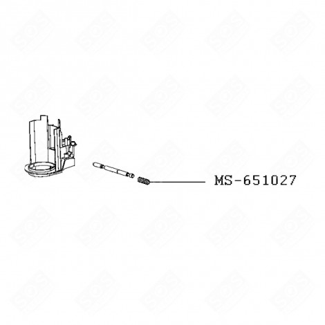 MOLLA DELL'ARTICOLAZIONE DELL'ASSE (RIFERIMENTO MS-651028) ROBOT DA CUCINA E CUOCITUTTO - MS-651027, MS-652913