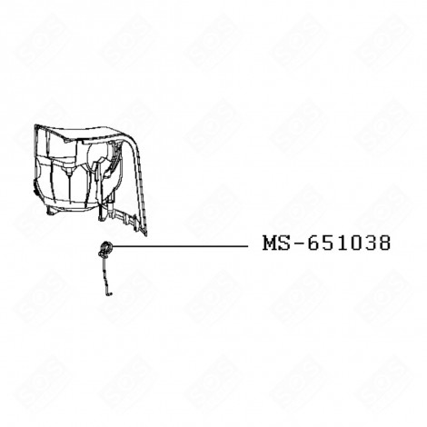 MOLLA DI FLANGIA DESTRA (RIFERIMENTO MS-651038) ROBOT DA CUCINA E CUOCITUTTO - MS-651038, MS-652929