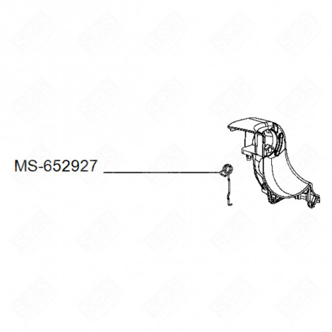 MOLLA DI FLANGIA SINISTRA (RIFERIMENTO MS-652927) ROBOT DA CUCINA E CUOCITUTTO - MS-651036, MS-652927