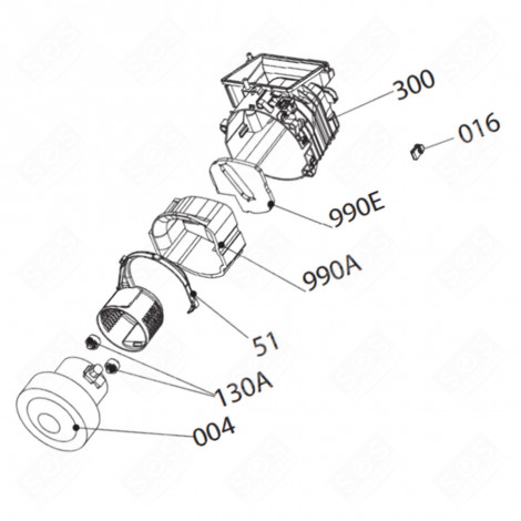 MOTORE ORIGINALE 230V 460W (RIFERIMENTO N°004) ASPIRAPOLVERE - 140045822016