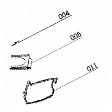 FISSAGGIO ORIGINALE DEL SACCHETTO DELLA POLVERE (CODICE N. 005) ASPIRAPOLVERE - 4071377230