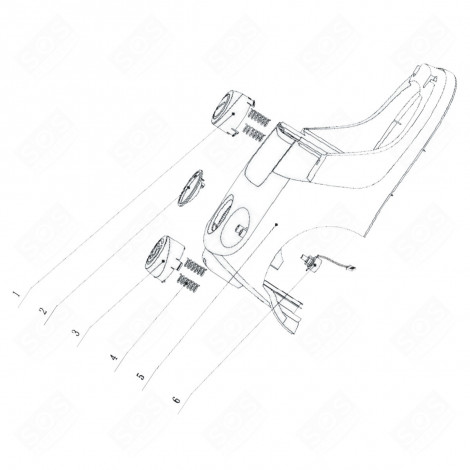 TASTO ON/OFF ORIGINALE (CODICE N°1) ASPIRAPOLVERE - 4055175998