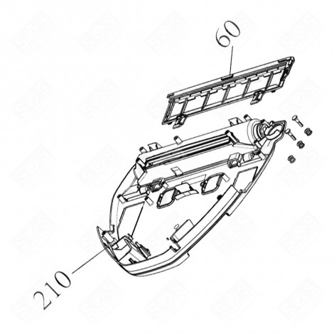 BASE (CODICE N°210) ORIGINALE ROBOT ASPIRAPOLVERI AUTONOMI - 1184950010