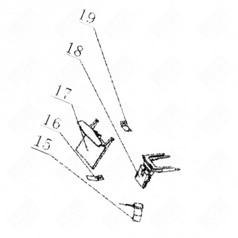 FISSAGGIO SACCHETTO POLVERE (CODICE N. 17) ORIGINALE ASPIRAPOLVERE - 4071350591