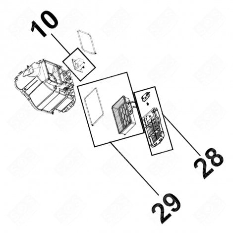 SCHEDA ELETTRONICA DI VISUALIZZAZIONE ORIGINALE (CODICE 10) ASPIRAPOLVERE - 4055460572